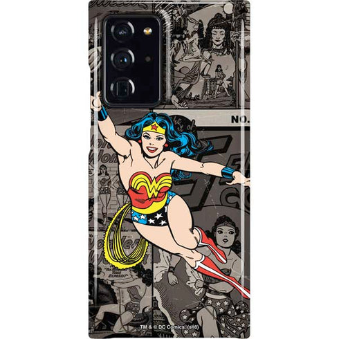 DC Comics Wonder Woman Vintage pose pattern Galaxy Cases