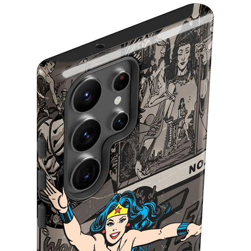 DC Comics Wonder Woman Vintage pose pattern Galaxy S23 Ultra Pro Case
