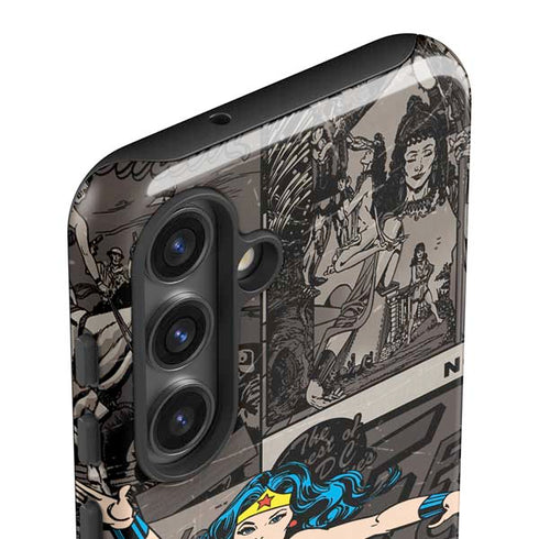 DC Comics Wonder Woman Vintage pose pattern Galaxy S25 Impact Case