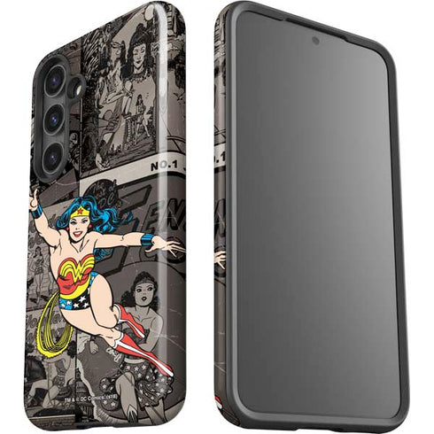 DC Comics Wonder Woman Vintage pose pattern Galaxy S25 Impact Case