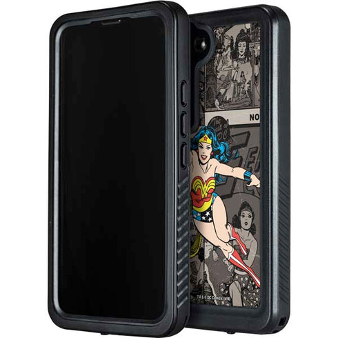 DC Comics Wonder Woman Vintage pose pattern Galaxy S24 Plus Waterproof Case