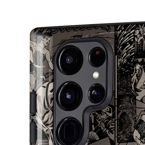 DC Comics Wonder Woman Vintage pose pattern Galaxy S25 Ultra Impact Case
