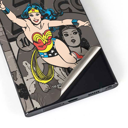 DC Comics Wonder Woman Vintage pose pattern Galaxy S24 Ultra Skin