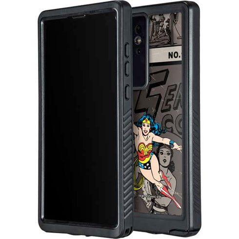 DC Comics Wonder Woman Vintage pose pattern Galaxy S24 Ultra Waterproof Case