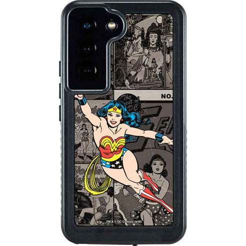 DC Comics Wonder Woman Vintage pose pattern Galaxy S24 Waterproof Case