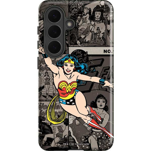 DC Comics Wonder Woman Vintage pose pattern Galaxy S26 Impact Case