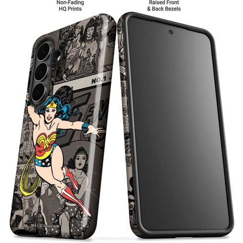 DC Comics Wonder Woman Vintage pose pattern Galaxy S26 Impact Case