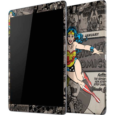 DC Comics Wonder Woman Vintage pose pattern iPad Skins