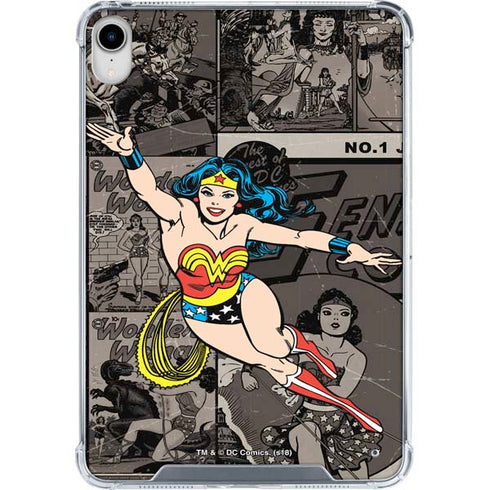 DC Comics Wonder Woman Vintage pose pattern iPad 11th Gen (2025) Clear Case