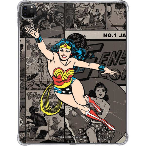 DC Comics Wonder Woman Vintage pose pattern iPad Pro 11in (2024) Clear Case