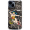 DC Comics Wonder Woman Vintage pose pattern iPhone 15 Clear Case