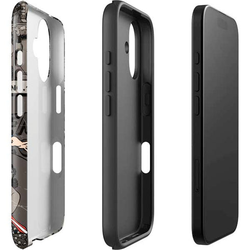DC Comics Wonder Woman Vintage pose pattern iPhone 16 Impact Case