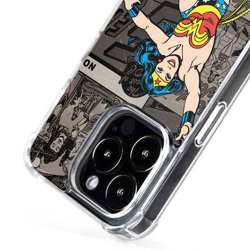 DC Comics Wonder Woman Vintage pose pattern iPhone 16 Pro MagSafe Case