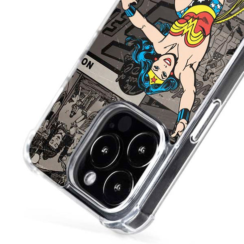 DC Comics Wonder Woman Vintage pose pattern iPhone 16 Pro Max MagSafe Case