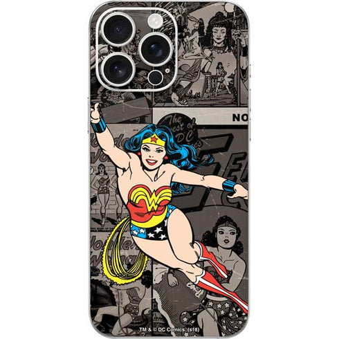DC Comics Wonder Woman Vintage pose pattern iPhone 16 Pro Max Skin