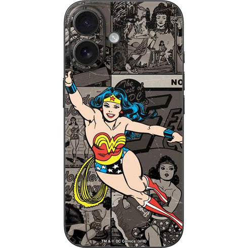 DC Comics Wonder Woman Vintage pose pattern iPhone 16 Skin