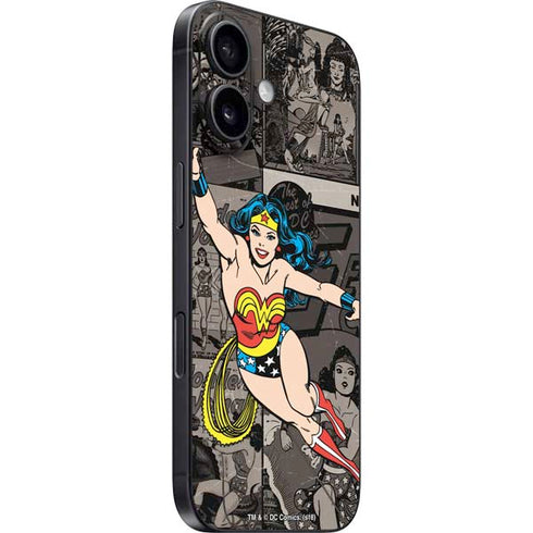 DC Comics Wonder Woman Vintage pose pattern iPhone 16 Skin