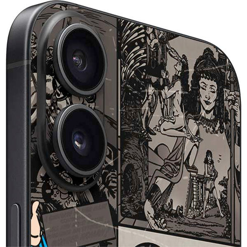 DC Comics Wonder Woman Vintage pose pattern iPhone 16 Skin