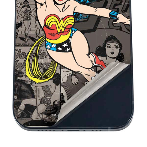 DC Comics Wonder Woman Vintage pose pattern iPhone 16 Skin