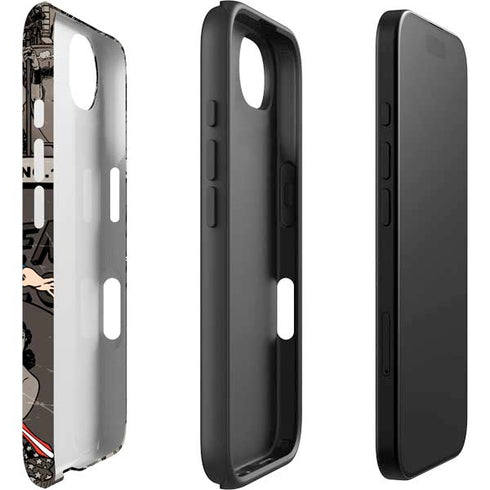 DC Comics Wonder Woman Vintage pose pattern iPhone 16e Impact Case