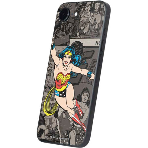 DC Comics Wonder Woman Vintage pose pattern iPhone 16e Skin