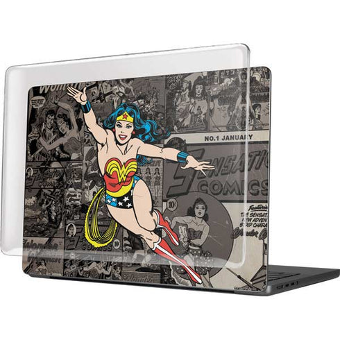 DC Comics Wonder Woman Vintage pose pattern MacBook Pro 14in (2021-24) Case plus Skin