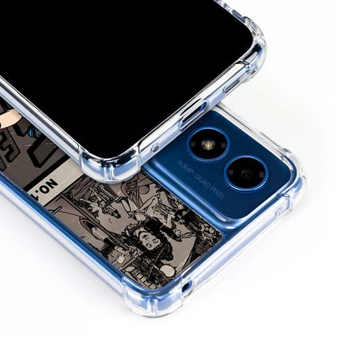 DC Comics Wonder Woman Vintage pose pattern Moto G 5G (2024) Clear Case