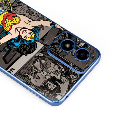 DC Comics Wonder Woman Vintage pose pattern Moto G Play 4G (2024) Skin