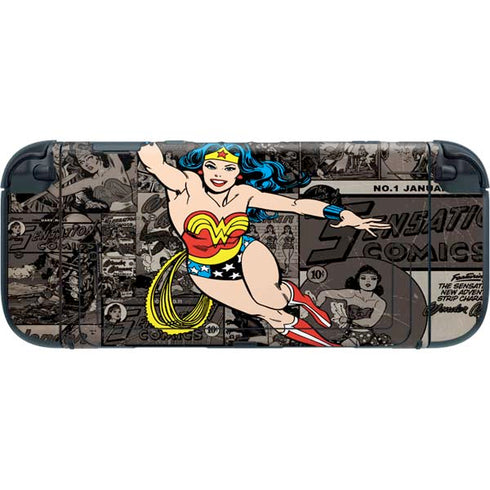 DC Comics Wonder Woman Vintage pose pattern Nintendo Switch 2 (2025) with Joy-Con Skin