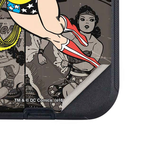 DC Comics Wonder Woman Vintage pose pattern Otterbox Defender iPhone Skin