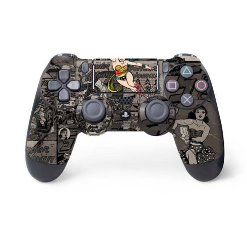 DC Comics Wonder Woman Vintage pose pattern PlayStation PS4 Skins