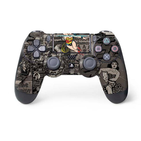 DC Comics Wonder Woman Vintage pose pattern PlayStation PS4 Skins