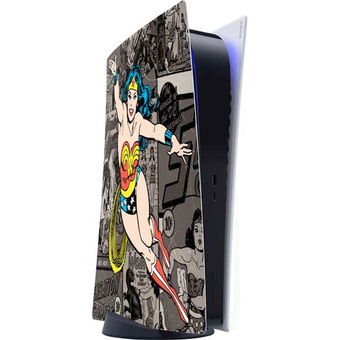DC Comics Wonder Woman Vintage pose pattern PlayStation PS5 Skins