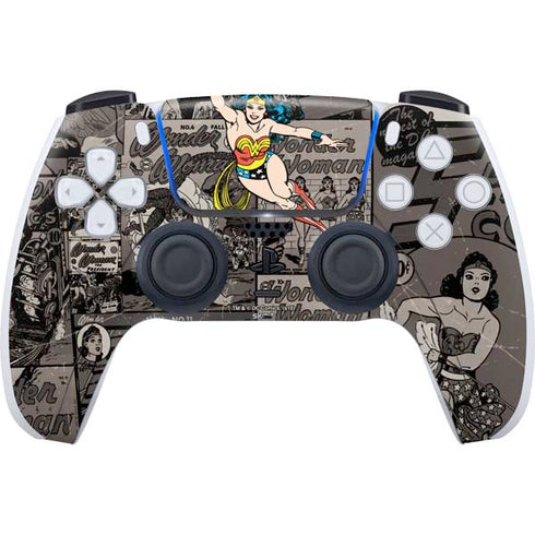DC Comics Wonder Woman Vintage pose pattern PlayStation PS5 Skins
