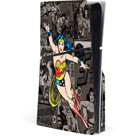 DC Comics Wonder Woman Vintage pose pattern PlayStation PS5 Skins