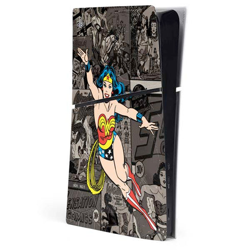 DC Comics Wonder Woman Vintage pose pattern PlayStation PS5 Skins