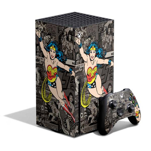 DC Comics Wonder Woman Vintage pose pattern Xbox Series X Bundle Skin