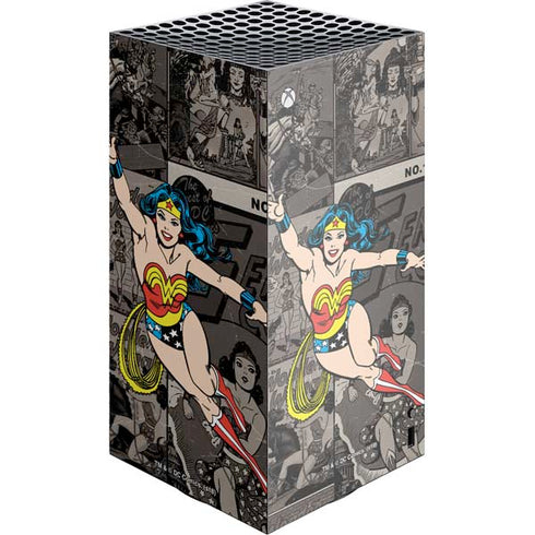 DC Comics Wonder Woman Vintage pose pattern XBox Series X Digital Edition Console Skin