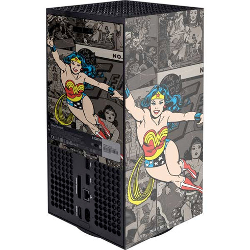 DC Comics Wonder Woman Vintage pose pattern XBox Series X Digital Edition Console Skin