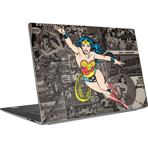 DC Comics Wonder Woman Vintage pose pattern Dell XPS Skin