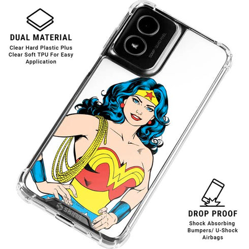DC Comics Wonder Woman Moto G Power 5G (2024) Clear Case