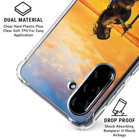 DC Comics Wonder Woman Character Movie Poster Galaxy A36 5G Clear Case