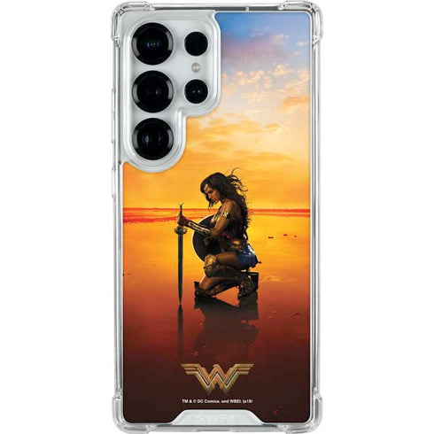DC Comics Wonder Woman Character Movie Poster Galaxy S25 Ultra Clear Case