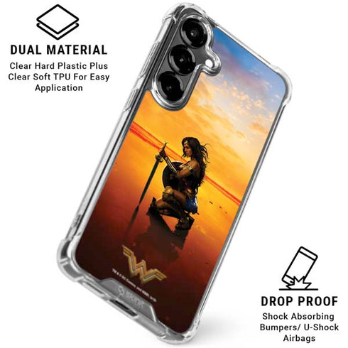 DC Comics Wonder Woman Character Movie Poster Galaxy S26 Clear Case
