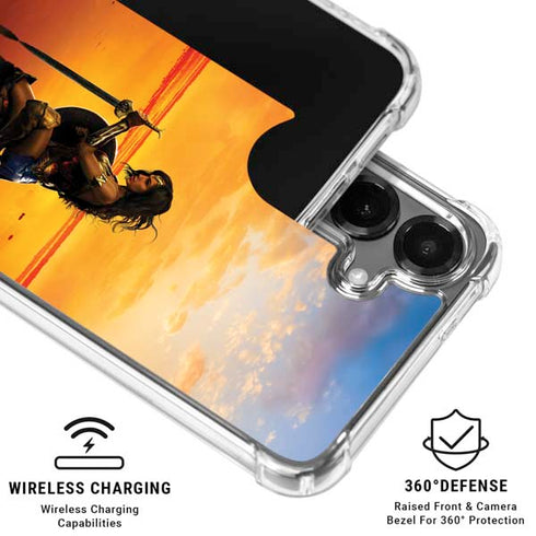DC Comics Wonder Woman Character Movie Poster Galaxy S26 Plus Clear Case