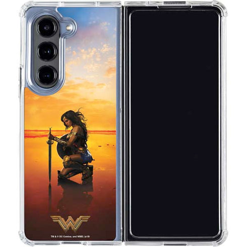 DC Comics Wonder Woman Character Movie Poster Galaxy Z Fold5 5G Clear Case
