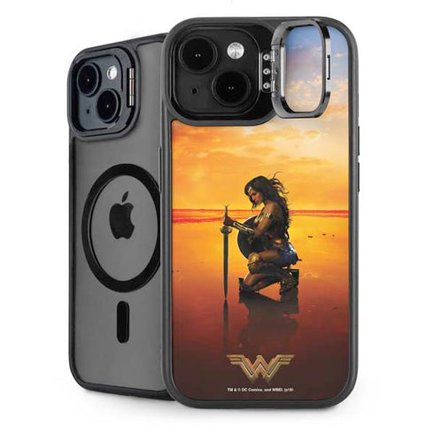DC Comics Wonder Woman Character Movie Poster iPhone 15 Plus Kickstand Case