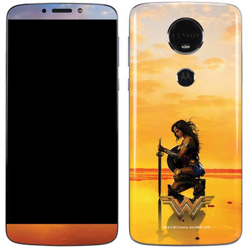 DC Comics Wonder Woman Character Movie Poster Moto E5 Plus Skin