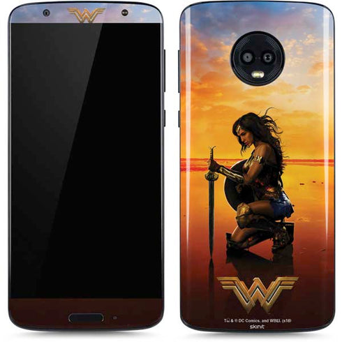 DC Comics Wonder Woman Character Movie Poster Moto G6 Skin