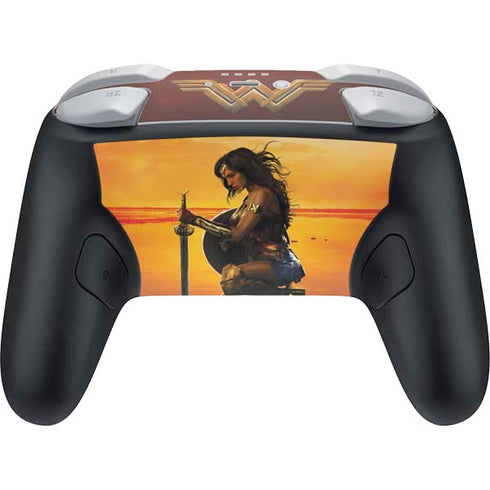 DC Comics Wonder Woman Character Movie Poster Nintendo Switch 2 (2025) Pro Controller Skin